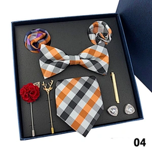 fashion silk polyester tie and cufflinks set