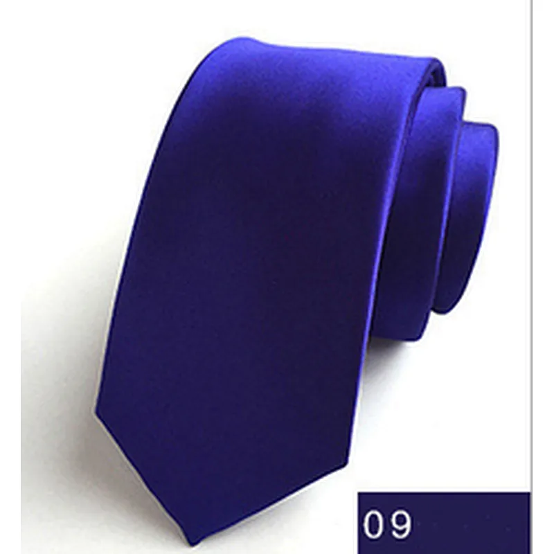 Wholesale Ties Men Custom Logo Classic Plain Slim Polyester Woven Solid color Necktie