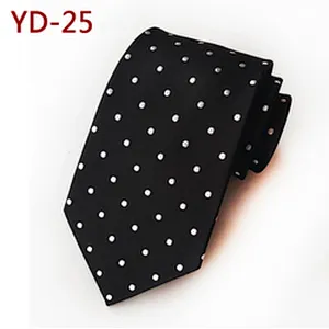 Wholesale Dot Cravates Pour Hommes Casual Fashion Mens Ties Necktie Polyester Woven Ties For Men Italian