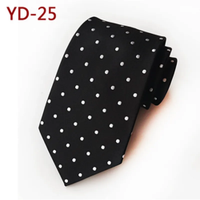 Wholesale Dot Cravates Pour Hommes Casual Fashion Mens Ties Necktie Polyester Woven Ties For Men Italian