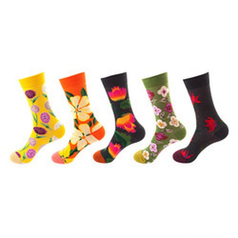 Wholesale Cotton Colorful Fruit Animal Festival Funny Crew Women Men Custom Unisex Funny Socks