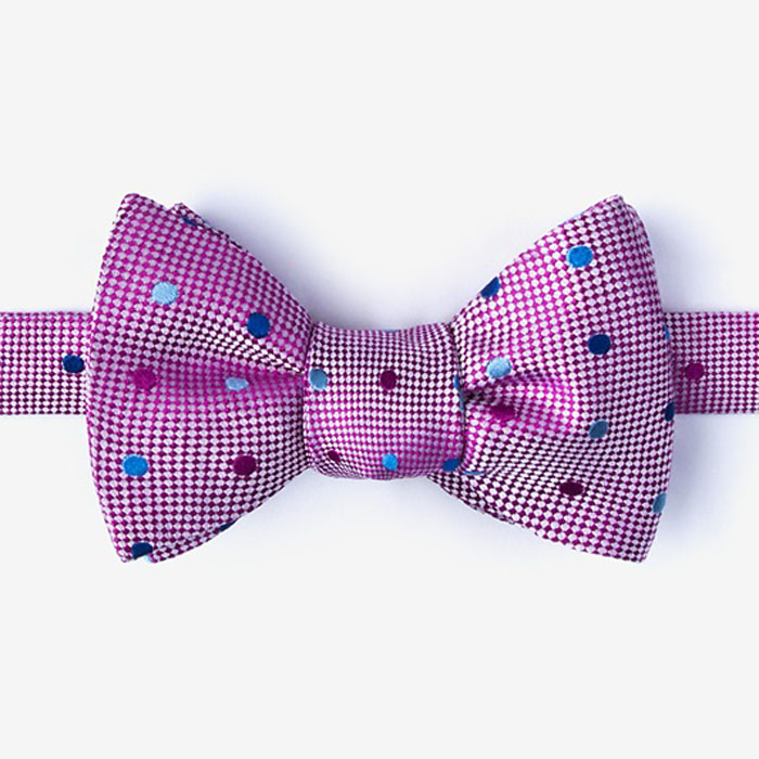 custom purple dots bowtie set beautiful for boy