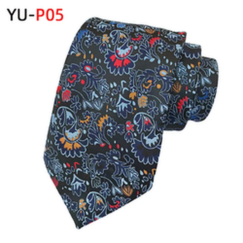 Fashion Cravate Pour Homme Custom Neckties Men Jacquard Woven Polyester Paisley Neck Ties For Men