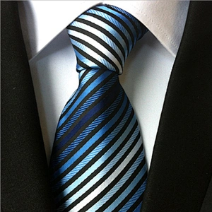 Wholesale Gravata Masculina Luxury Jacquard Woven Mens Neck Tie Set Stripe Ties For Men Italian