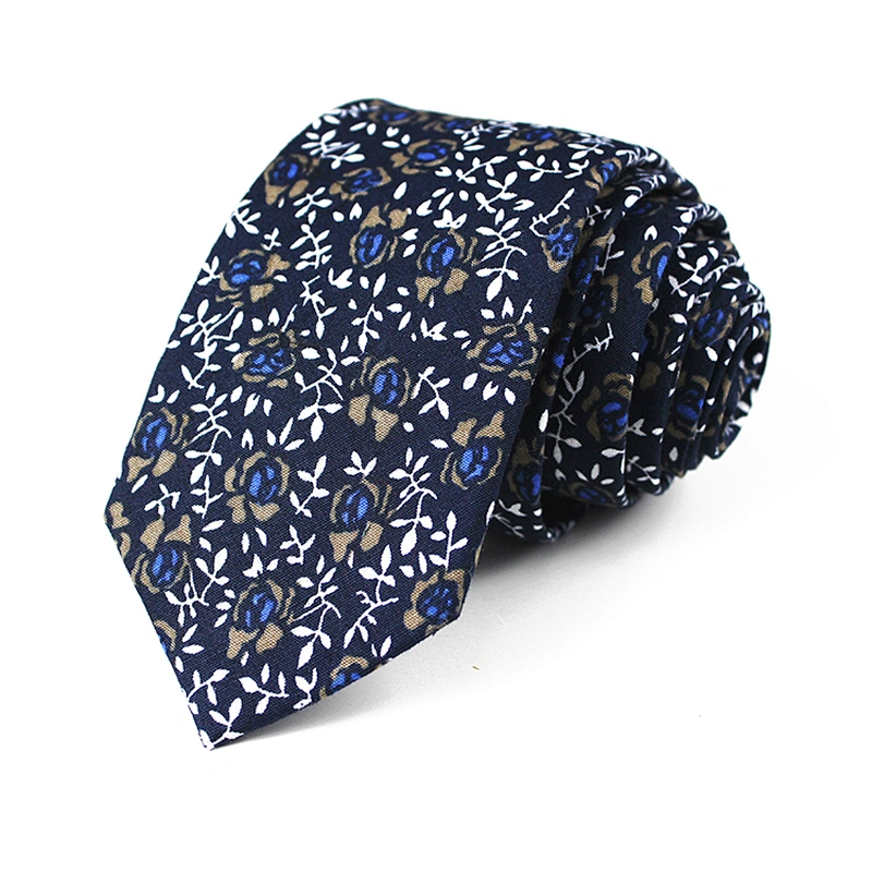 Wholesale Cotton Necktie Fancy Floral Tie Cotton Ties For Men Italian