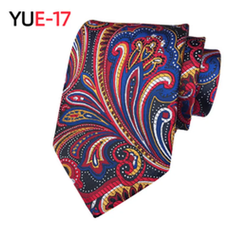 Custom Polyester Lattice Neck Ties For Men Classic Paisley Necktie Jacquard Woven Gravatas Masculina