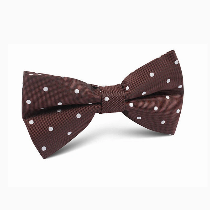 popular polyester universal navy blue dots bowties