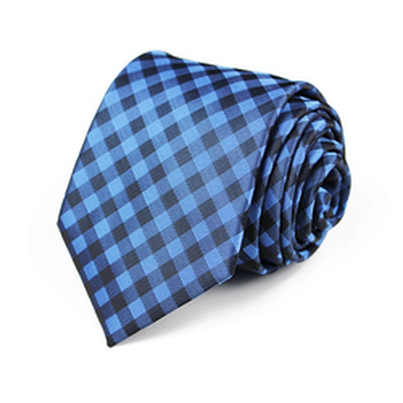 Wholesale Sublimation Polyester Ties Blue Cravate homme Jacquard Woven Paisley Ties Men Custom Logo