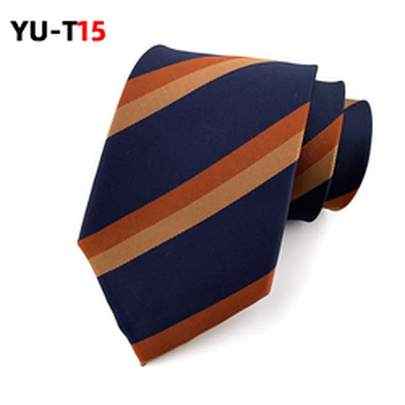 Luxury Striped Neck Ties For Men Custom Logo Corbatas Hombres Classic Polyester Necktie Set Gift Box