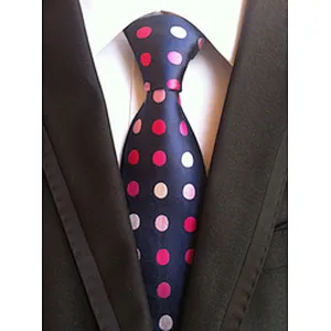 Wholesale Business Silk Ties Formal Stripe Silk Neckties Men Polyester Jacquard Woven Cravate Homme