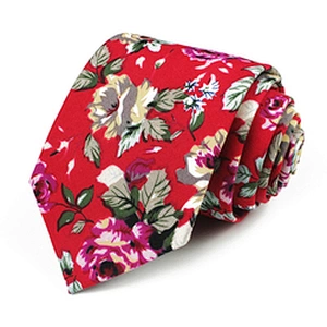 Custom Cotton Necktie Leisure Floral Tie Cotton Ties Printed Neck Ties For Men