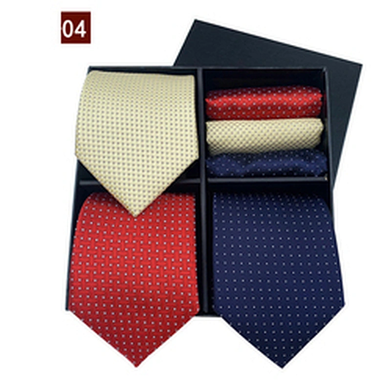 Custom Leisure Silk Necktie Mens Floral Cravates Hommes Woven Mens Ties Silk Box Set