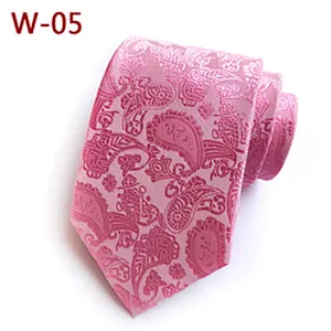 Fashion Neck Ties For Men Custom Neckties Men Jacquard Woven Polyester Paisley Cravate Pour Homme