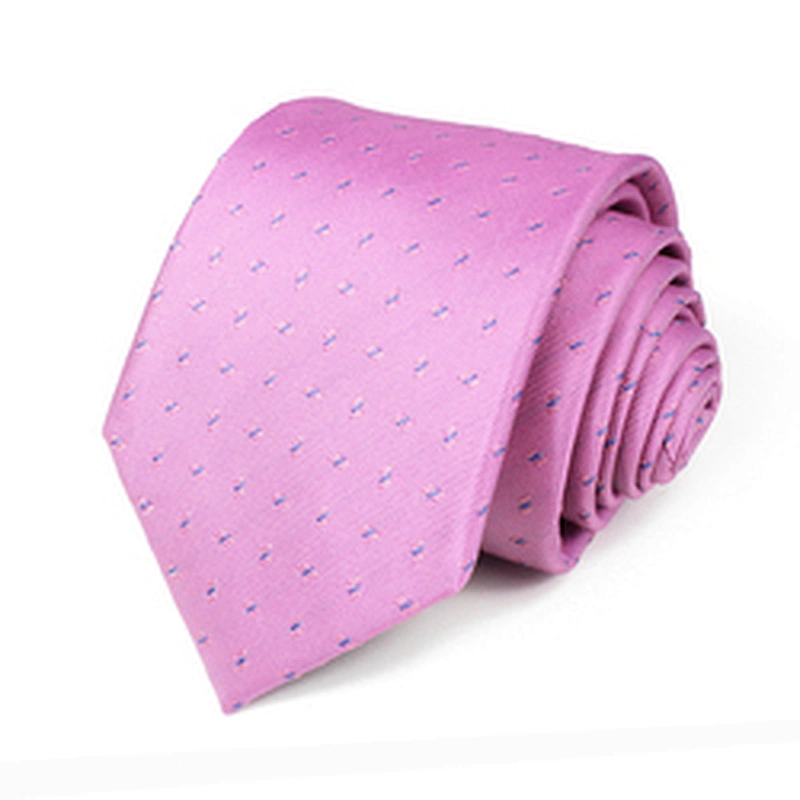 Custom Cravate homme Sublimation Necktie Silk Jacquard Woven Wholesale Dot Neck Ties For Men