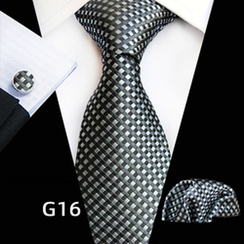 custom high quality neck tie polyester ties men wih logo tie box