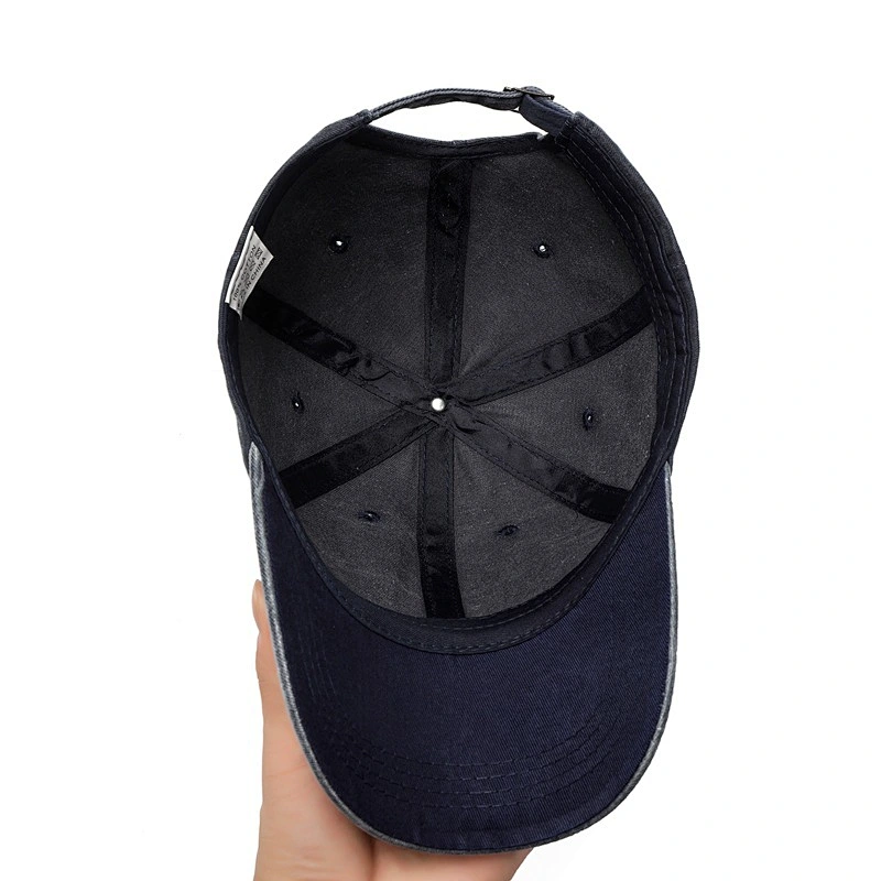 Wholesale Unisex 6 Panel Blank Embroidery Logo Cotton Washing Distressed Vintage Custom Baseball Trucker Hat Cap