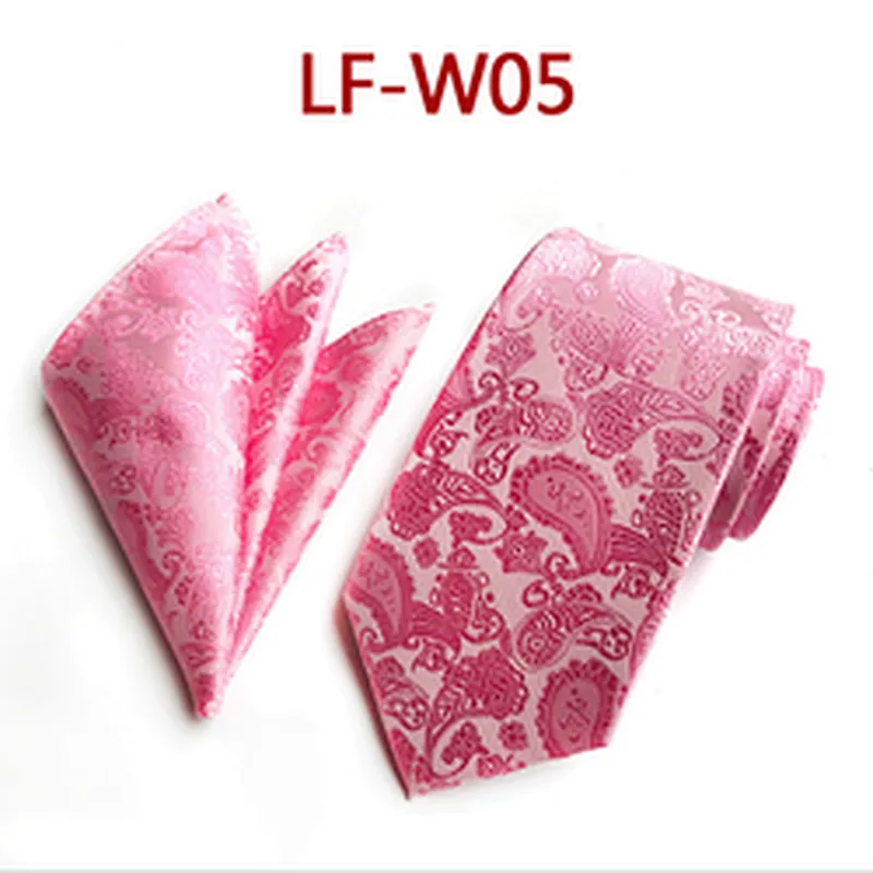 Custom Men Ties and Hanky Set Casual Paisley Neckties with Pocket Square Wholesale Ensemble Cravate Mouchoirs