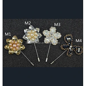 fashion flower lapel pin JSLP038
