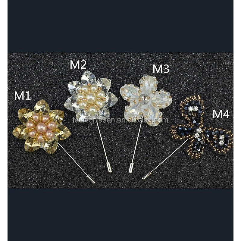 fashion flower lapel pin JSLP038