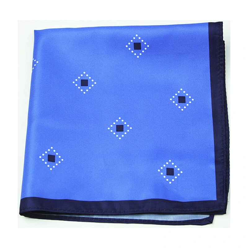 red check silk handkerchief premium pocket square wholesale hanky DPS5424C