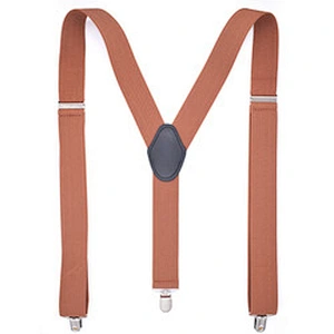 Wholesale Cheap Adult 3 clip strap Y-type plain color men's and women's universal suspender strap clip