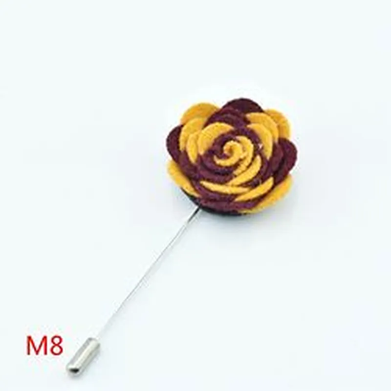 Designer Brooch Popular Brands Fashionable Wedding Corsage Flower Lapel Pins Mens Suit Custom