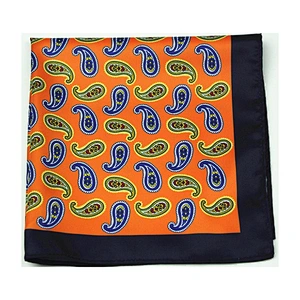 fashionable handkerchief popular pocket square indian paisley fabric pattern DPS5363