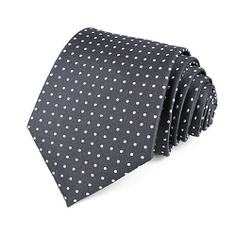 Customer Logo Mens Ties Silk Box Set Business Cravate Homme Silk Dot Ties For Men Italian