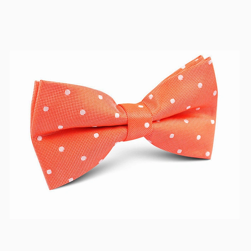 popular polyester universal navy blue dots bowties