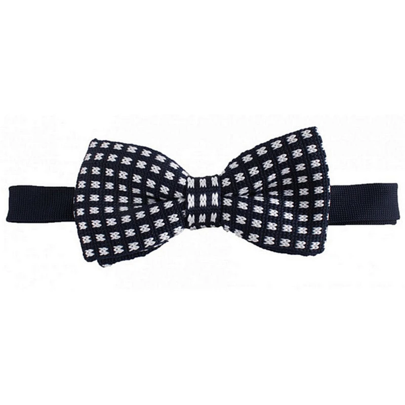 100 silk handmade knitted striped bow ties