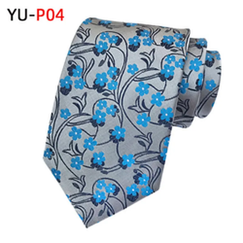 Custom Neckties Men Jacquard Woven Casual Grid Neck Ties For Men Polyester Cravate Pour Homme