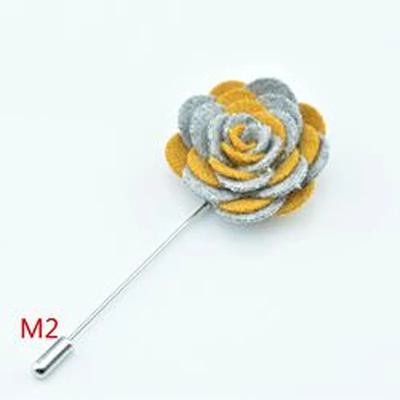 Designer Brooch Popular Brands Fashionable Wedding Corsage Flower Lapel Pins Mens Suit Custom