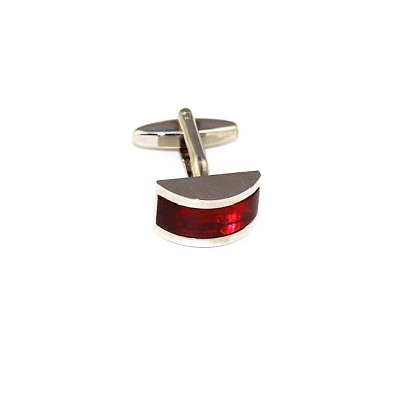 Custom wholesale black glass cufflinks shirts