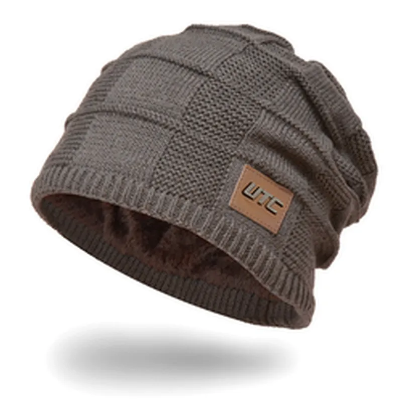 High Quality Winter Plain Dyed Custom Knitted Hat 100% Acrylic Warm Knitted Beanie Custom Logo