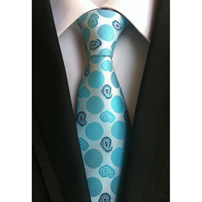 Wholesale Business Silk Ties Formal Stripe Silk Neckties Men Polyester Jacquard Woven Cravate Homme