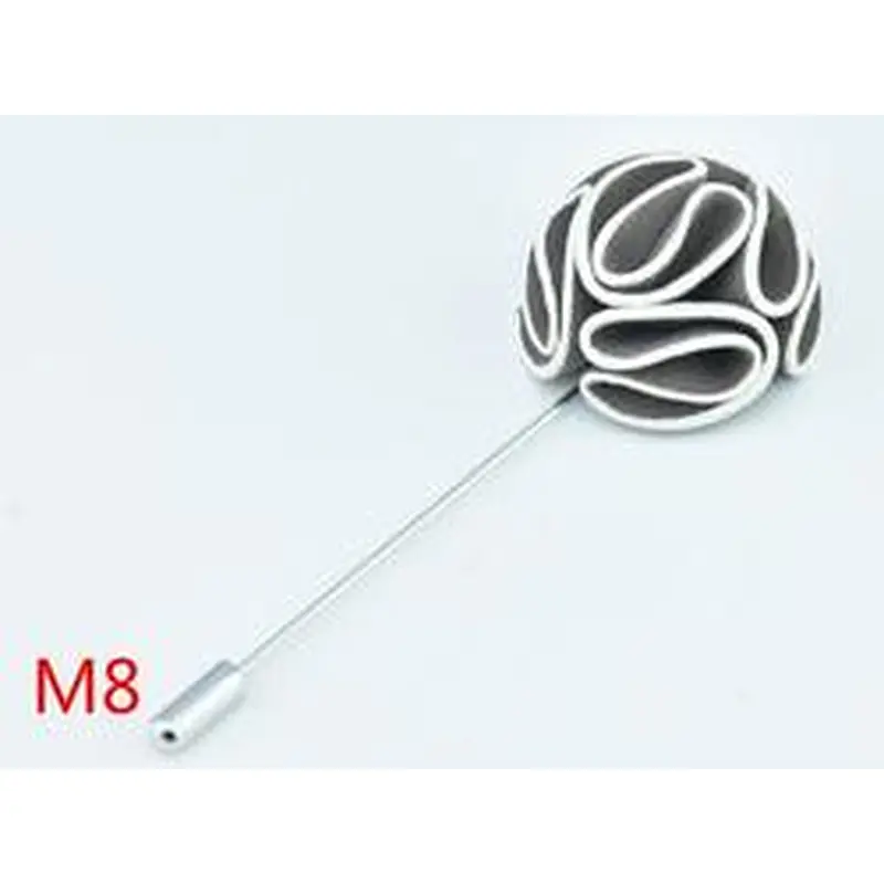 Fashionable Flower Lapel Pin Custom Wedding Pin Broches/p al por mayor Designer Hijab Magnet Magnetic Hijab Pins