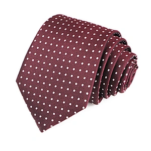 Custom Cravate homme Sublimation Necktie Silk Jacquard Woven Wholesale Dot Neck Ties For Men