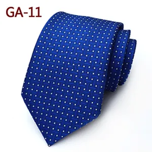 Polyester Woven Corbatas Hombres Classic Checked Plain Neck Ties For Men Luxury Ties Men Custom Logo