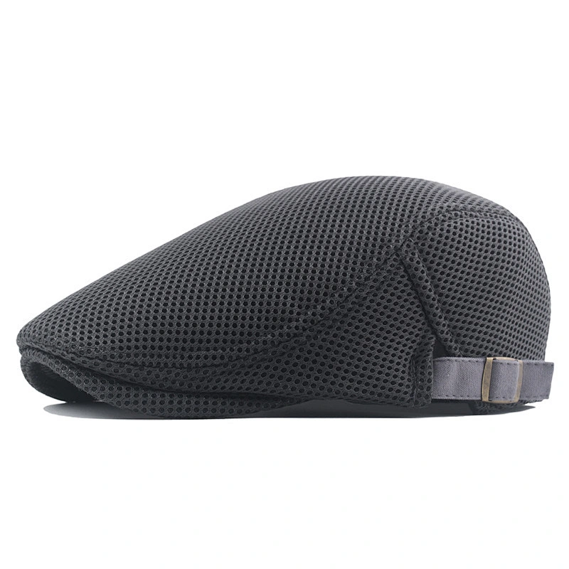 Hot Sale Newsboy Summer Beret Cap Mesh Beret Cap Stripes Flat Cap Vintage Ivy Hats