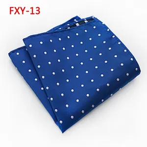 Enbroidered Hanky Customised Pocket Square Dot Men's Handkerchief In Gift Box Luxury Einstecktuch panoletas