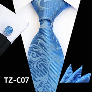 Custom Men Ties and Hanky Set Luxury Red Neckties With Pocket Squares Paisley Tie Pocket Square and Cufflink Set