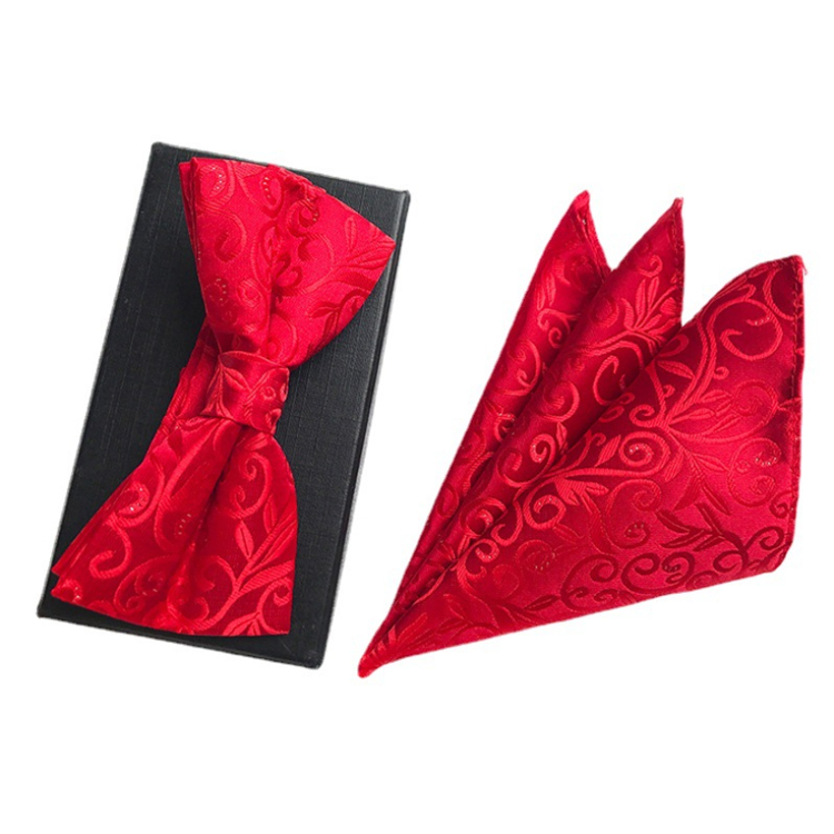 Paisley Men Bow Tie Sets Handkerchief Set Custom Pocket Squares for Men Casual Mens Bow Ties and Hanky Sets