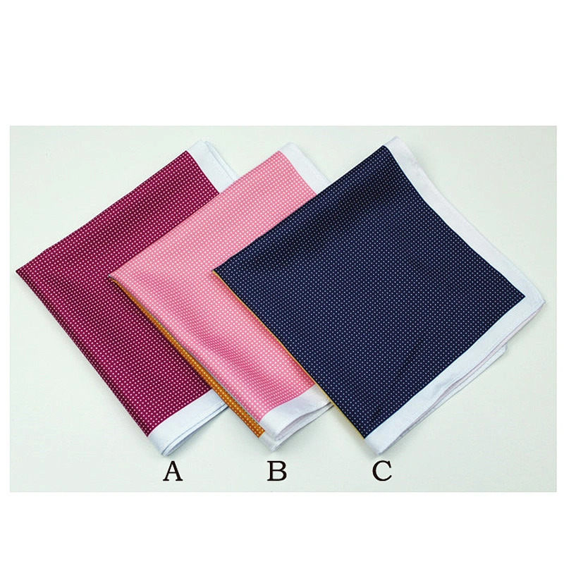 Factory Pocket Square Silk Baby Handkerchief Cotton Men Plain Hanky With Box 100% Silk Custom Printed Logo