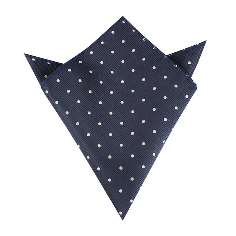 FACTORY MANUFACTURER 100% woven silk microfiber hanky soft handkerchief dots handkerchief WPS026