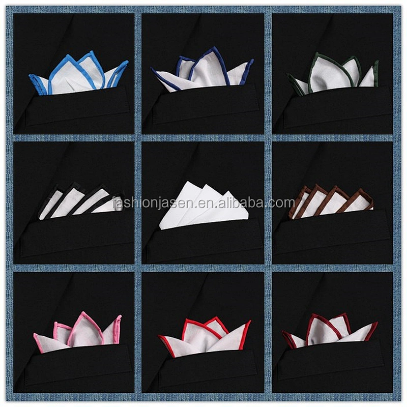 newest mens 100% white cotton handkerchiefs