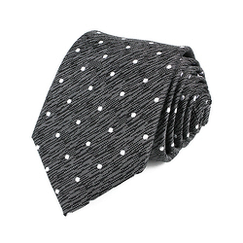 Custom Cravate homme Sublimation Necktie Silk Jacquard Woven Wholesale Dot Neck Ties For Men