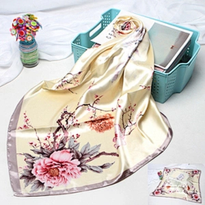 Supplier Tudung Bawal Printed Stylish Scarf For Women Silk Custom Under Hijab Headscarf
