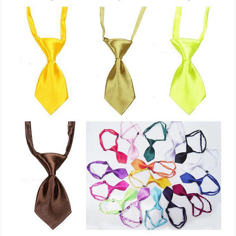 Cheap Wholesale Plain Polyester Pet Bow Tie Dog Necktie