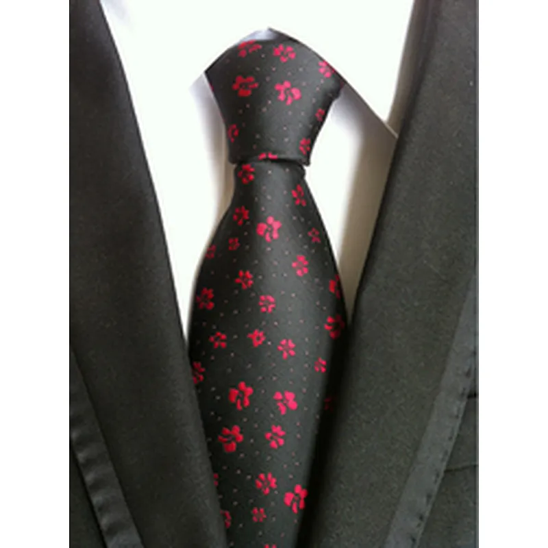 Wholesale Gravata Masculina Luxury Jacquard Silk Ties For Men Casual Necktie Stripe Cravates Homme