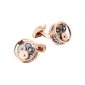 Men's personalized watch movement cufflinks